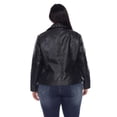 thumbnail image 4 of White Mark Women's Plus Size PU Faux Leather Studded Jacket, 4 of 6