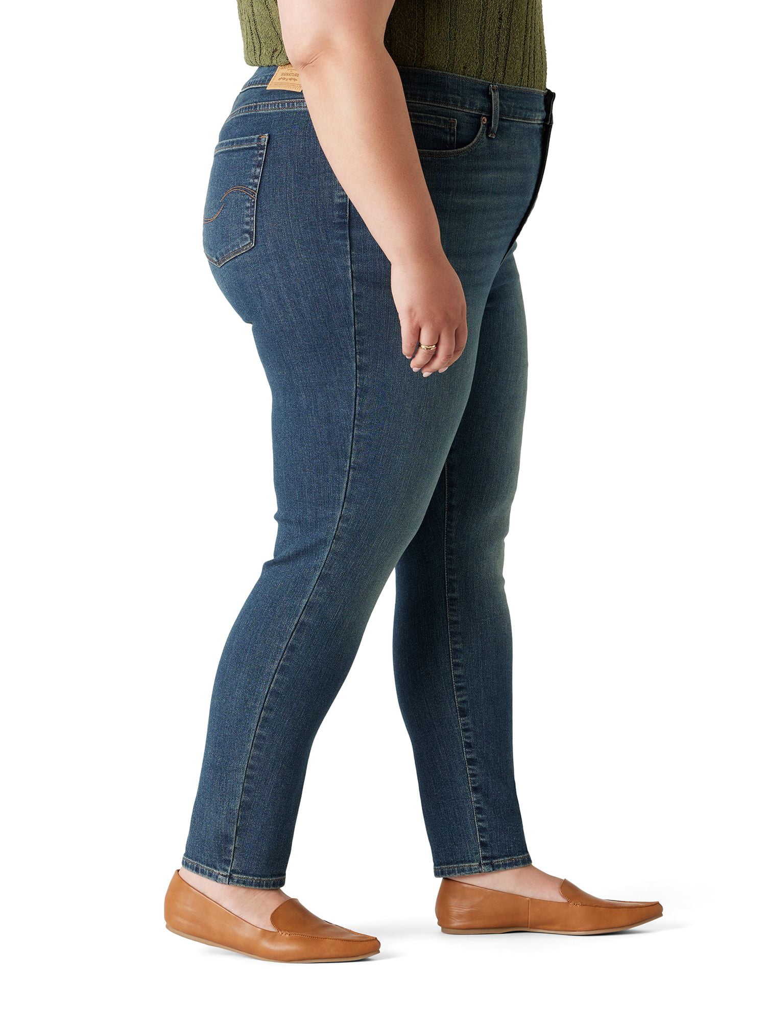 Levi Strauss Signature Women's and Women's Plus High Rise Skinny Jeans, Sizes 2-26