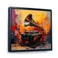 thumbnail image 2 of Designart "Fusion of Phonographs" Music Floater Framed Canvas Art Print, 2 of 7