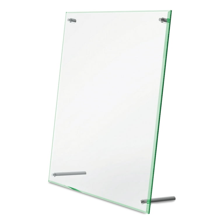 Superior Image Beveled Edge Sign Holder, Letter Insert, Clear/Green-Tinted Edges Superior Image Beveled Edge Sign Holder, Letter Insert, Clear/Green-Tinted Edges