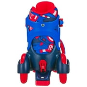 Roller Derby EZ-Roll Boys Beginner Roller Skates, Size Medium (11J-2)
