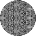 thumbnail image 1 of Ahgly Company Machine Washable Indoor Round Transitional Black Area Rugs, 8' Round, 1 of 7