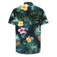 thumbnail image 4 of ZCFZJW Men's Hawaiian Floral Shirts Big and Tall Regular Fit Casual Summer Button Down Tropical Graphic Holiday Beach Vacation Tees Shirts Tops Multicolor#08 XXXXL, 4 of 5