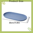 thumbnail image 7 of Oval Serving Tray, 11.8X6.5inch Plastic Serving Trays, Plastic Tray Food Tray, Colourful Serving Platters, Reusable Serving Tray, Casual Dining Food Trays, Restaurant Serving Trays for Party Dessert, 7 of 7