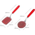 thumbnail image 3 of 3-in-1 Chainmail Grill Scrubber, Stainless Steel Cast Iron Cleaner Brush, Ring Mesh Scrubber for Grill Pan Griddle Wok BBQ Cleaning Tool, 3 of 9