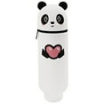 thumbnail image 2 of Clearance Office&Craft&Stationery under $5,Panda Silicone Pencil Case 2 In 1 Soft Silicone Case Kawaii Table Pen Holder Pencil Holder Cute Pencil Case Zipper Foldable Pen Bag, 2 of 9