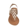 thumbnail image 5 of Petalia Girl T, Strap Kids Thong Sandal with Ankle Strap, Gold, 13, 5 of 5