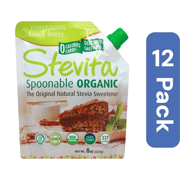 Stevita Stevia Spoonable Pouch Organic (Pack of 12)