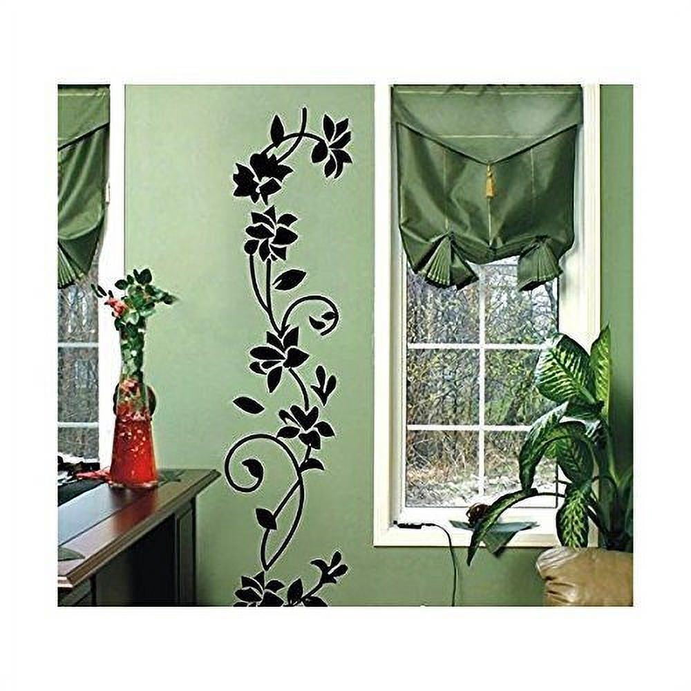 White 12" x 41" Rattan Vinyl wall art Inspirational quotes and saying home decor decal sticker
