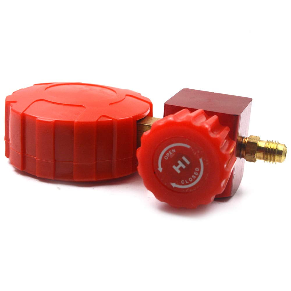Nikauto Car Air Conditioning AC R12 R22 R404a R134a Psi Manifold Gauge Set Tool Kits High Low Pressure (Red)