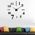 thumbnail image 4 of Reloj de pared para bricolaje, diseño moderno y único con números decorativos, plateado, 4 of 5