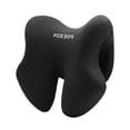 thumbnail image 2 of Almohada cervical, almohada de viaje, espuma viscoelástica transpirable para adultos, almohada para el almuerzo Negro, 2 of 9