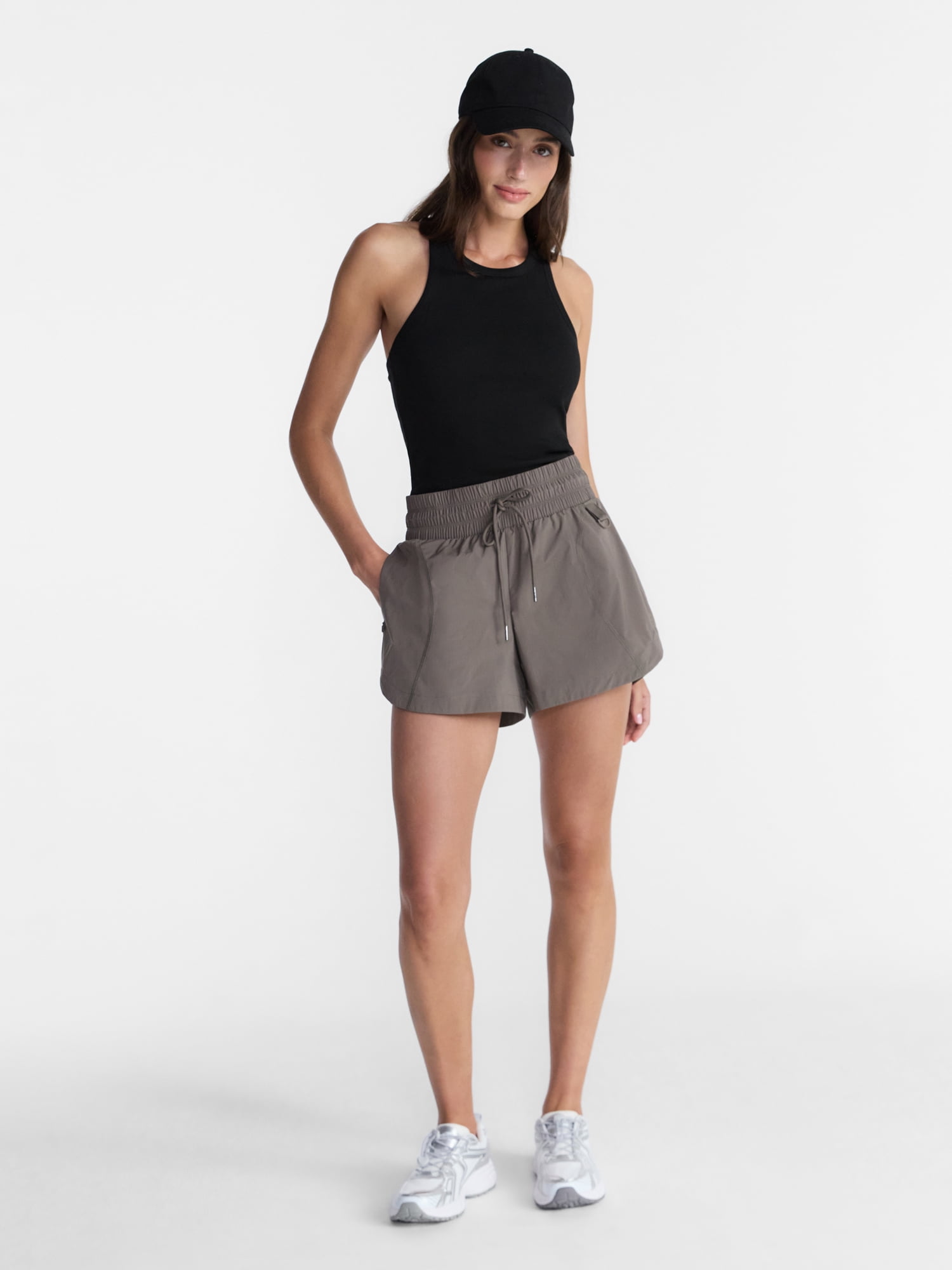 Avia Women's Hike Run Shorts, 4'' Inseam, Sizes XS-XXXL