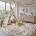 thumbnail image 3 of MICGEEK 6x9 Washable Area Rugs for Living Room, Modern Abstract Printed Rug, Vacuum-Friendly, Non Slip Indoor Rug for Bedroom Dining Room Home Decor Carpet, Brown, 3 of 7