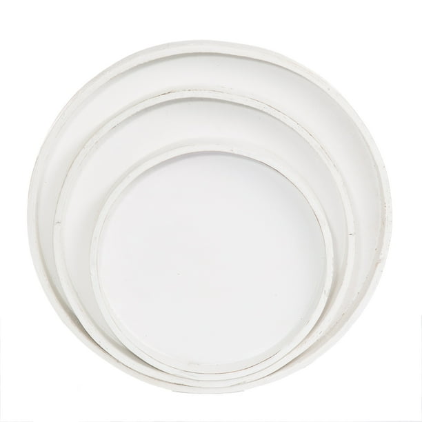 Richland White Round Nesting Trays Set of 3