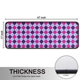 thumbnail image 5 of Kitchen Rugs Sets Of 2,Pink Purple Checkered Pattern Anti Fatigue Kitchen Mat Rugs Non Slip Washable,Decorative Kitchen Floor Mats for Kitchen,Sink,Laundry,17"x47"+17"x47", 5 of 5
