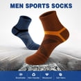 thumbnail image 2 of Calcetines de los hombres Irfora 5 pares de calcetines de algodón para hombre, transpirables, que absorben la humedad, calcetines deportivos para correr, calcetines hasta la rodilla Irfora Calcetines de los hombres, 2 of 7