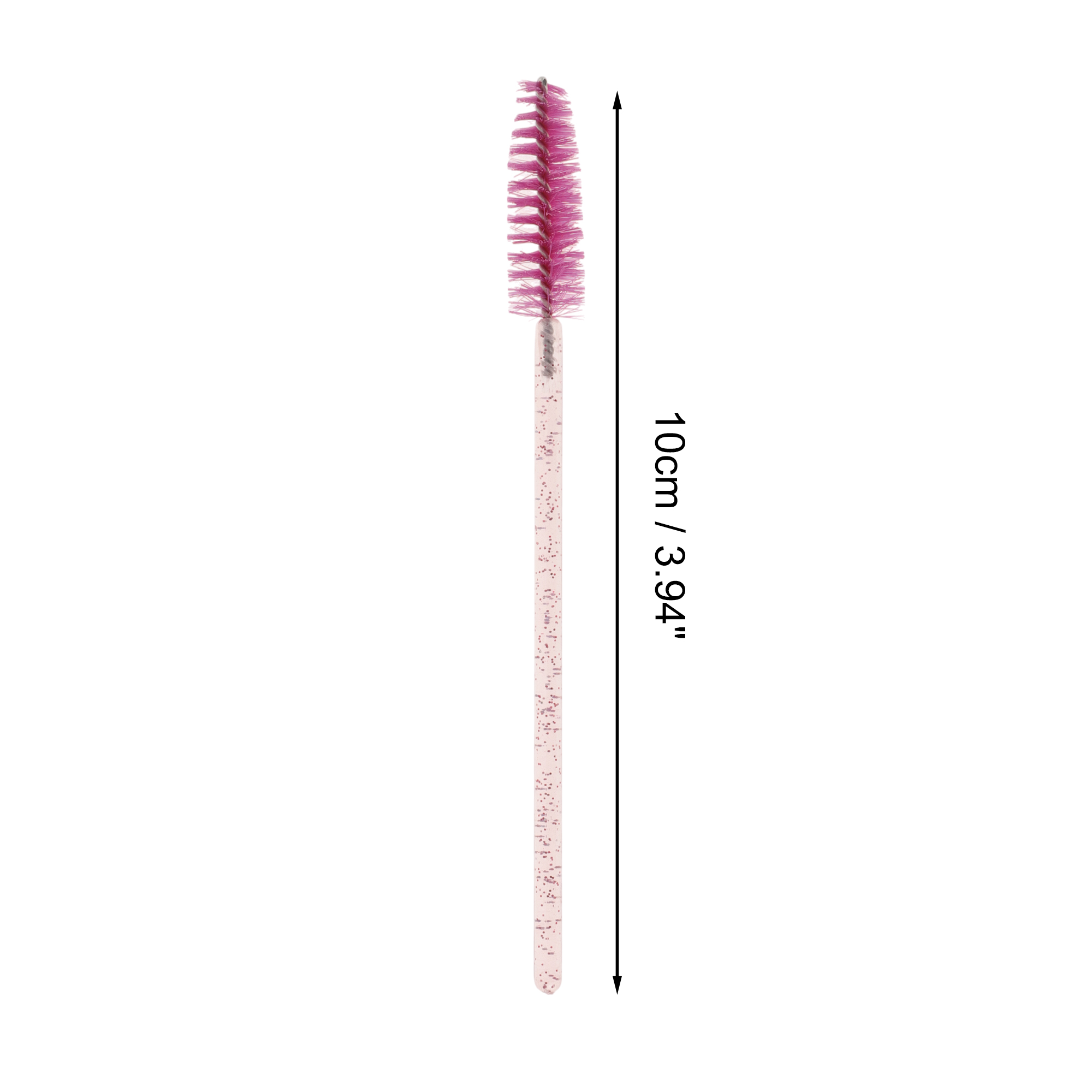Unique Bargains Lightweight Eyebrow Brushes for Travel 50 Pcs Rose Red