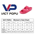 thumbnail image 5 of VICT POPU Womens Sandals Adjustable Double Buckle Strap Waterproof EVA Flat Slides，Peach,Sizes 10, 5 of 6