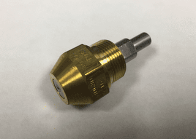 Delavan 30609-8 0.75 GPH Waste Oil Nozzle With EN4068 Brass Adapter 