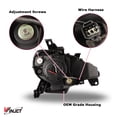 thumbnail image 4 of Winjet Projector Halogen Chrome/Clear Headlights with LED DRL Pair Set for 2012-2015 Scion FR-S / 2015-2016 Toyota 86, 4 of 8