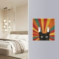 thumbnail image 4 of Yayeee Toggle Light Switch Wall Plate 3-Gang 6.37"x4.48" Decorative Outlet Cover, Black Cat, 4 of 7