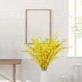 thumbnail image 4 of Flores artificiales de orquídeas Sggvecsy, tallos artificiales de forsitia, 4 unidades, 4 of 6