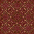 thumbnail image 1 of Ahgly Tapis d'Intérieur Lavable en Machine Carré Transitionnel Rouge Canneberge, 7 Pieds Carré, 1 of 7