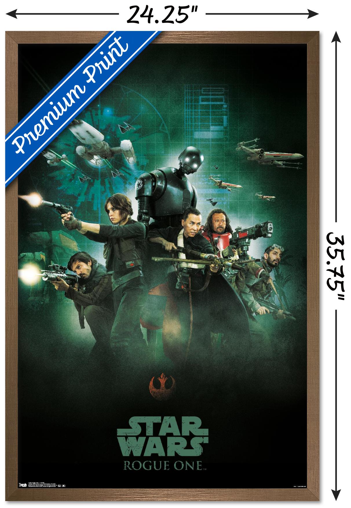Star Wars: Rogue One - Group Wall Poster, 22.375" x 34", Framed