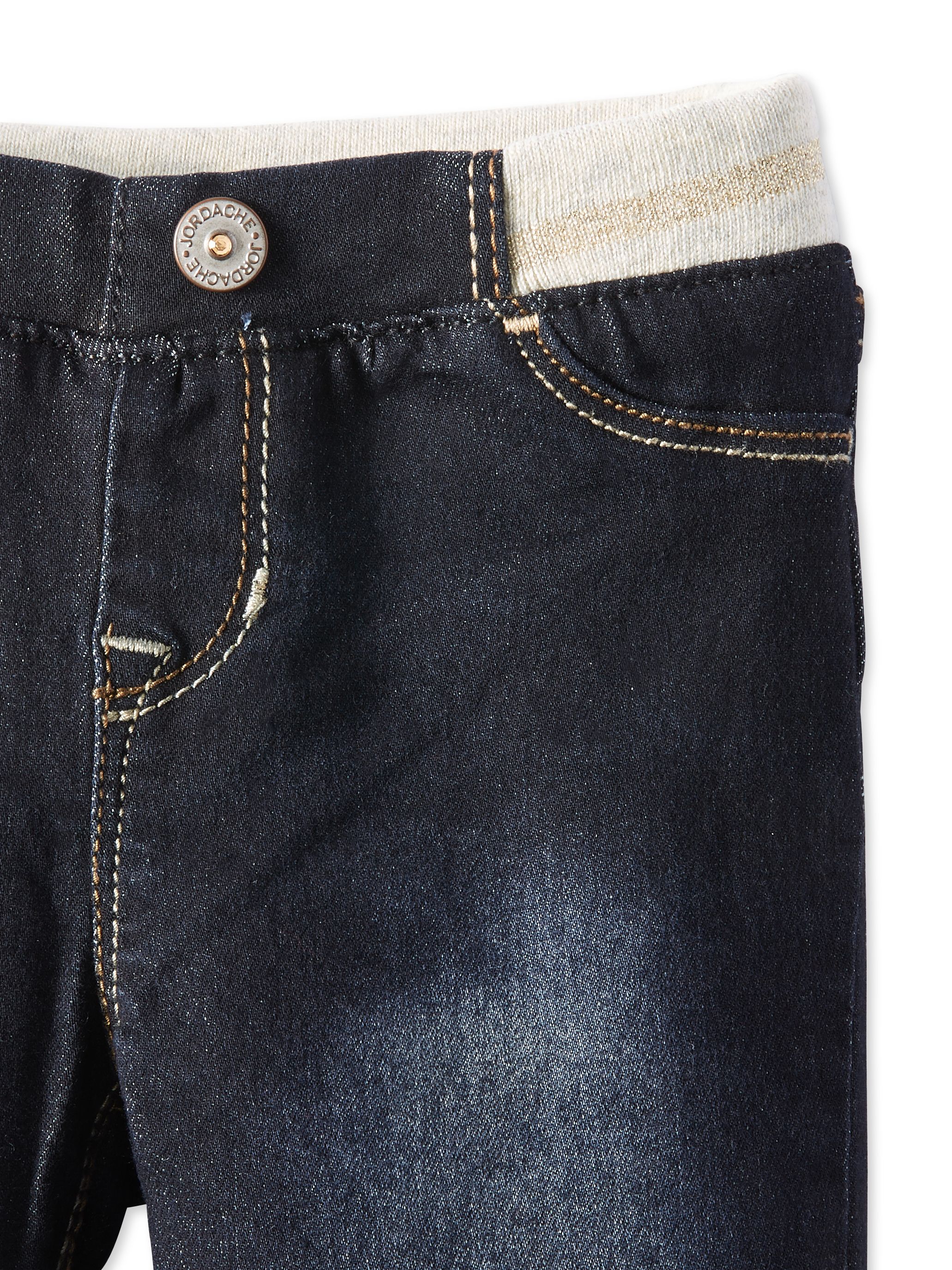 girls knit waist jeans