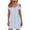 #333-Light Blue, variant on Womens Sexy Cold Shoulder Dresses Summer Casual Dress Loose Fit Knee Length Dress