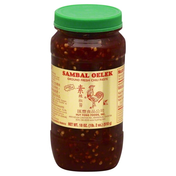 Huy Fong Foods Sambal Oelek Ground Fresh Chili Paste, 18 ...