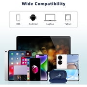 Bluetooth Headset, Wireless Bluetooth Earpiece with 500mAh Charging Case 72Hrs Talking Time, Built-in Mic for iOS Android Cell Phones, Wireless Headset V5.4 Hand-Free Headphones for Trucker/Office
