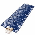 thumbnail image 2 of 2'x6' Rug Runners for Hallways Kitchen, Navy Blue Coastal Non Slip Entryway Beside Floor Carpet Runner, Starfish Coral Ocean Conch Sea Nautical Washable Laundry Room Bedroom Throw Rugs Mat, 2 of 8