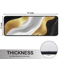 thumbnail image 5 of Kitchen Rugs Sets Of 2,Black Marble Gold Line Pattern Anti Fatigue Kitchen Mat Rugs Non Slip Washable,Decorative Kitchen Floor Mats for Kitchen,Sink,Laundry,17"x47"+17"x47", 5 of 5