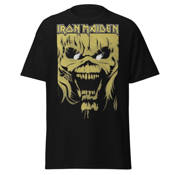 Iron Maiden Open Mouth Jumbo Print Unisex T-Shirt - Black - Small