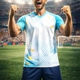 thumbnail image 2 of XUNKUSGA T Shirts for Man Fashion Soccer Print Crewneck Short Sleeve Mens T-Shirts Lightweight Breathable Quick Dry Mesh Graphic Tees for Training,#9,3XL, 2 of 6