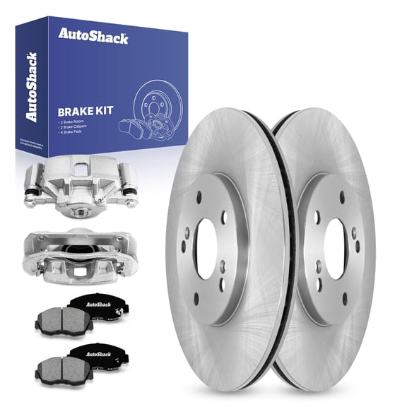 AutoShack Front Brake Rotors Premium Ceramic Brake Pads Calipers | Replacement for 2003-2009 Honda Accord 1999-2008 Acura TL 2001-2003 CL 2004-2008 TSX 2.4L 3.0L 3.2L 3.5L FWD | 8-PC Brake Kit
