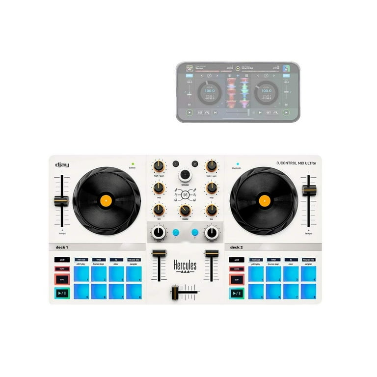 【ケース付き】Hercules DJControl Mix Hercules DJControl Mix Ultra Compact Battery Powered DJ Mixer with