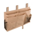 thumbnail image 1 of Surblue Bedside Caddy Hanging Bed Organizer Storage Bag Pocket for Bunk 8 Pockets, Khaki, 1 of 5