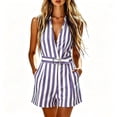 thumbnail image 3 of Women's Soft Stretchy Jumpsuit with Pockets, Mid Waisted Drawstring, Multipocket Casual Jumpsuit for Women, Lounge Beach Work Dresses Dressy, Womens | VerBelle,Purple M, 3 of 9