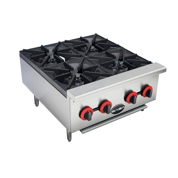 Heavy Duty Commercial Stainless Steel 4 Burner Hot Plate