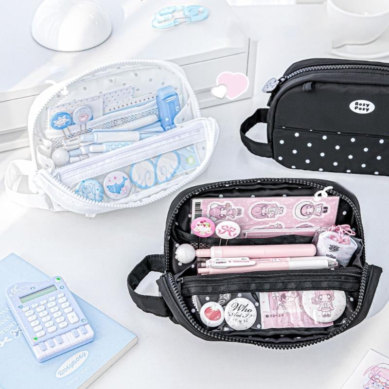 CEORPER Practical Flip Top Pencil Case With Spacious Interior For Pen Markers Erasers