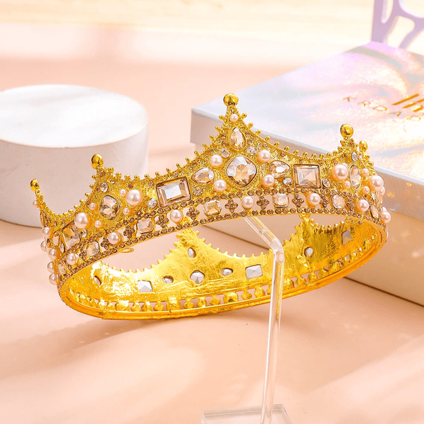 Royal Princess Crown, Prom, Party,Halloween, Cosplay, Costume Headwear, Birthday Amazon.com: Bonuci 4 Pcs King Crowns Queen Tiara Princess  main image 4