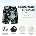 thumbnail image 5 of Haiem Cartoon Koala Bear Men'S Quick-Dry Swim Trunks: Comfortable Beach Shorts With Mesh Lining And Pockets - Ideal For Swimming And Sunbathing Large, 5 of 9