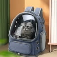 thumbnail image 3 of Grand Sac à Dos Transparent pour Chat pour Voyage Randonnée et Camping Aventures en Plein Air avec Design Respirant et Spacieux, 3 of 3
