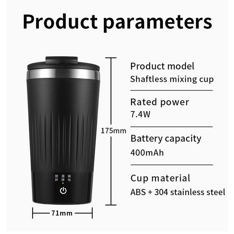 VAlinks Self Stirring Coffee Mug - Rechargeable Stainless Steel Auto Self  Mixing Cup with Lid, 400ml…See more VAlinks Self Stirring Coffee Mug 