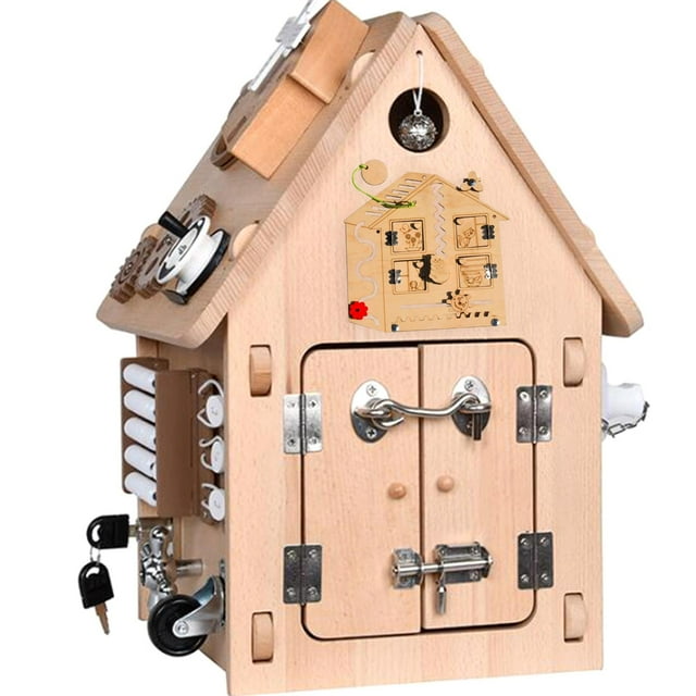 Tablero ocupado para , Material de bricolaje, tablero sensorial de actividad de motricidad fina, tablero de actividades educativas tempranas de Casa Salvador Dali Material de tablero ocupado