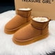 thumbnail image 3 of New Winter Women Short Plush Warm Snow Boots Flats Casual Shoes Suede Fur Chelsea Ankle Boots Platform Ladies Shoes Botas Mujer, 3 of 4