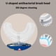 thumbnail image 5 of Cepillo de dientes eléctrico sónico de 360 grados con forma de U, con dibujos animados para niños, recargable por USB, cabezal de cepillo de silicona automático, luz azul para niños, IPX7, 5 of 5